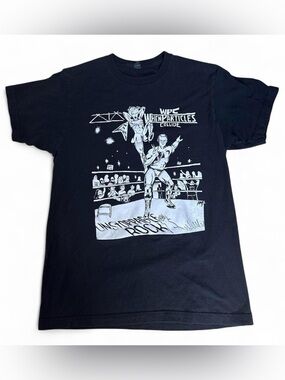 Wrestling & Rock Black & White Band Tee - Size M